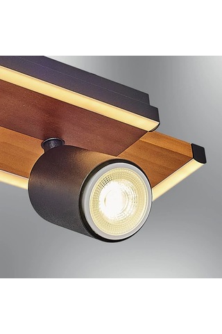 Özcan Aydınlatma 1419-1 Tek Spotlu Plafonyer Meşe Meşe