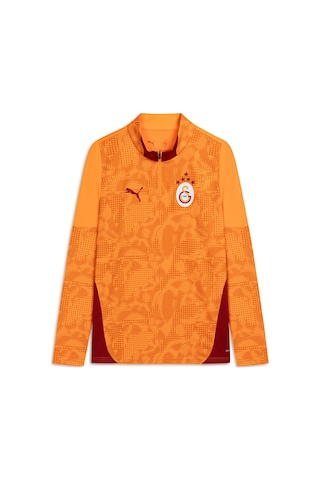 Puma Galatasaray Erkek Antrenman Fermuarlı Üst 782887 06 Turuncu