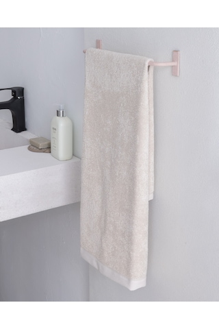 Avelia %100 Pamuk Yüz Havlusu - Bej - 50x100 Cm 8684427281468 Ekru