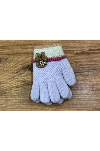 Kitti 3-6 Yaş Kız Çocuk Örme Eldiven K25220-02 Lila