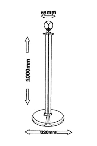 Gold Protokol Pirinç Bariyer Vip Kordon Şerit Sıra Bariyeri
