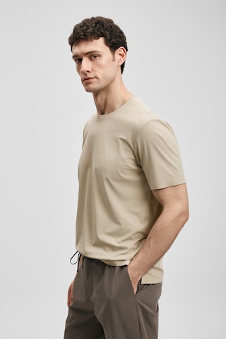 Lufian Nuvor Hi- Tech Performance Dikişsiz T- Shirt Toprak 111020319100495 Kahverengi