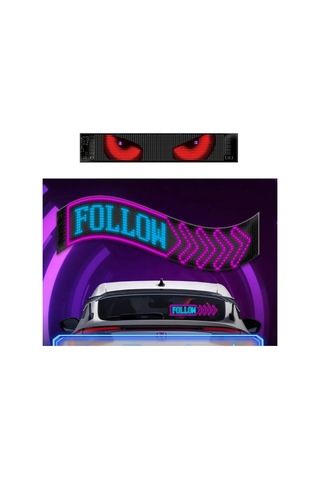 Tır Kamyon Uyumlu 60 Cm Led Matrx Rgb Panel Kumandalı 4 Mt Kablolu Çok Renkli