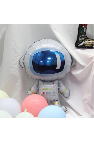 Uzay Konsepti 5 Yaş Doğum Günü Parti Kutlama Seti;  Astronot, Ufo Ve Uzay Gemisi Folyo Balon Set