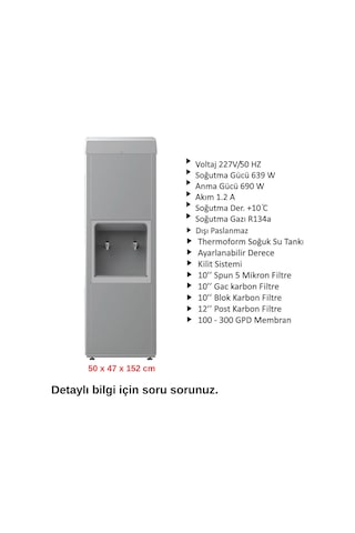 Sanayi Tipi Sebil 40 Litre Soğutmalı Arıtmalı Paslanmaz Sebil