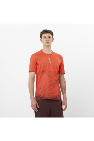 Salomon S/lab Ultra Erkek Koşu Tişört Burnt Sıenna Lc2449700 Turuncu