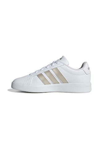 Adidas Grand Court Base 3.0 Beyaz Kadın Sneaker Beyaz-altın