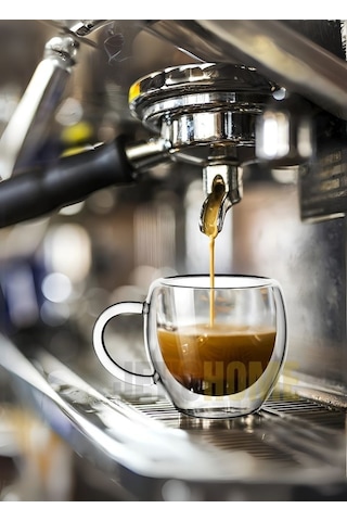 12 Li Set Kulplu Espresso Bardağı Doppio Ristretto Bardağı Çift Cidarlı Türk Kahvesi Bardak 80 Ml Şeffaf