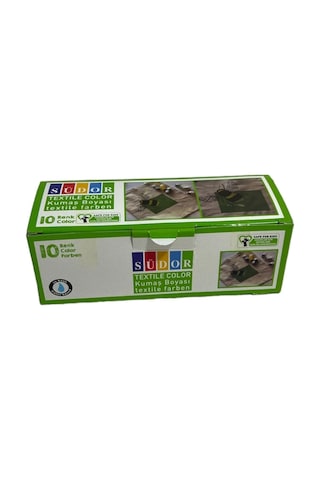 Kumaş Boyası 10 Renk 25 Ml. Çok Renkli