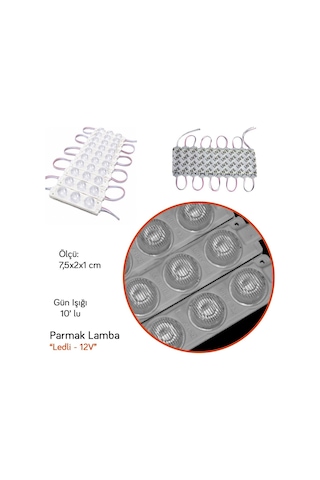 Nyf Benmax 12v Parmak Lamba Modül Led 3 Lü Gün Işığı 10 Lu Bx12 54