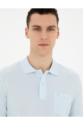 Pierre Cardin Erkek Buz Mavisi Tişört Basic 50280753-vr095 Buz Mavi