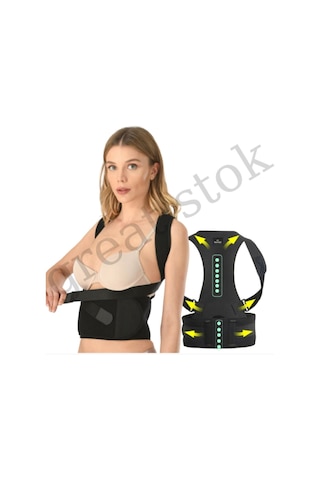 Unisex Kamburluk Önleyici Sporcu Dik Duruş Korsesi Çapraz Profesyonel Korse Medikal Ortopedik Korse