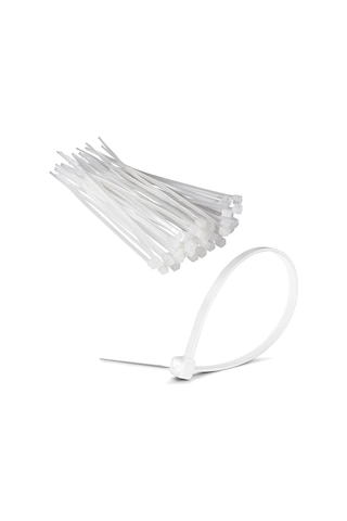 Powermaster Kablo Bağı 10cm - 100 Adet - Powermaster 10cm X 3.6mm Kablo Bağı - Beyaz Cırt