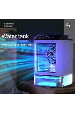 Masaüstü Mini Soğuk Hava Fanı Ev Nemlendirici Cn Fişli Çift Sprey Klima Fanı