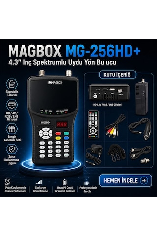 Magbox Mg-256hd+ 4.3" İnç Spektrumlu Uydu Yön Bulucu