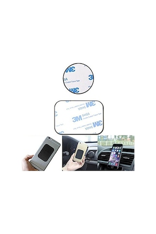 Telefon Araç Içi Tutucu Stant Metal Plaka Mıknatıslı Tutucular Metal Saç 60mmx40mm Dikdörtgen 45658866