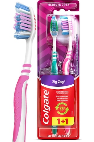 Colgate ZigZag 1 + 1 Diş Fırçası Medium