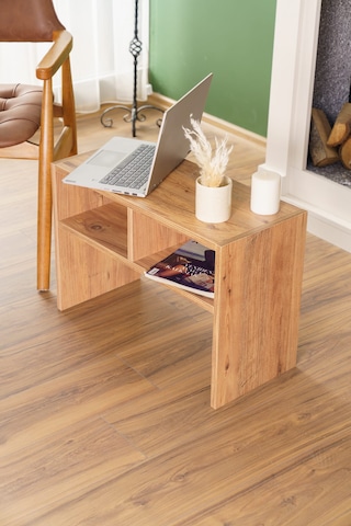 Raflı Yan Sehpa Koltuk Sehpası C Sehpa Zigon Sehpa Servis Sehpası Atlantik Çam