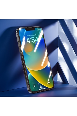Apple Uyumlu iPhone 13 Pro Benks V Pro Ultra Shield 0.3mm Ekran Koruyucu Uygulama Aparatlı Şeffaf