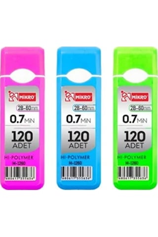 M-1260 Hi Polymer 60 Mm 0.7 Kalem Ucu 120 Li 1 Tüp