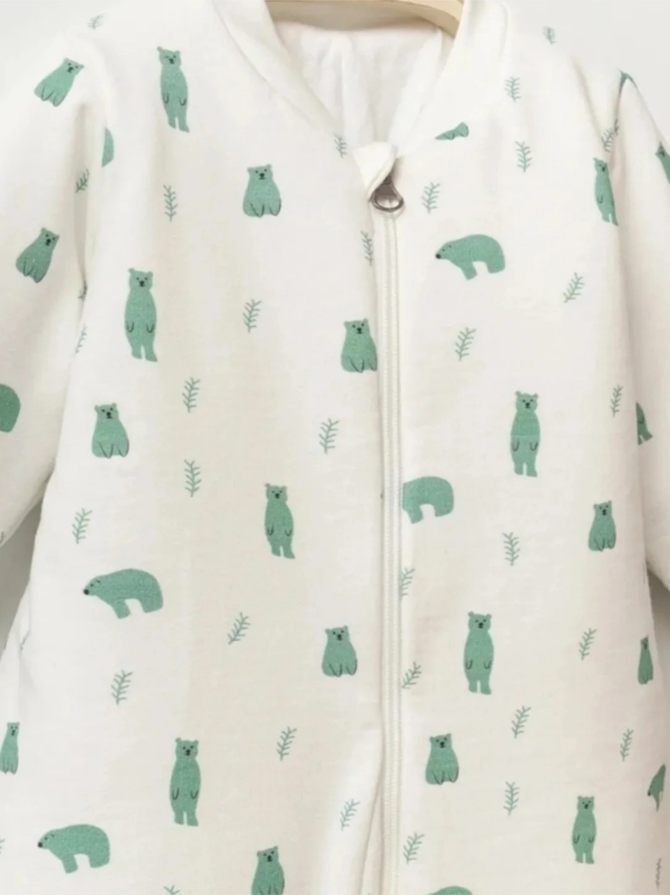 Fermuarlı Bisiklet Yaka Uyku Tulumu Çoraplı Patikli 2,5 Tog Yeşil