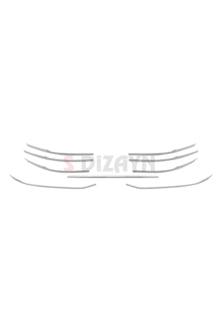 S-dizayn Vw Passat B9 Sw Krom Ön Tampon Çıtası 9 Prç. 2024 Üzeri A+ Kalite