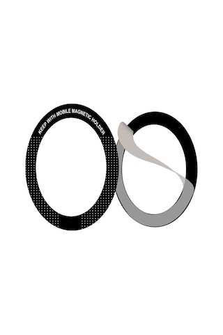 Go Des Gd-g026 Halo Serisi Çiftli Metal M-safe Halkası Siyah