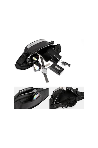 Haoshuai Erkek Bel Ve Göğüs Çantası (Hs-1106) - Lacivert