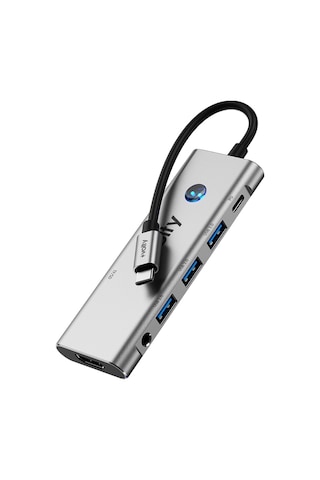 Type-c To Hdmı Çoğaltıcı Hub 6 İn 1 4k 60hz, 100w Pd, Ses Portu, Sd/tf V0301006