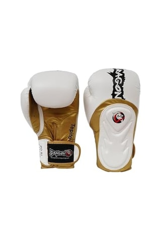30341 P Tepito Boks Eldiveni Muay Thai 2024 Yeni Seri 0424 Beyaz Altın 14 Oz Açık Pembe