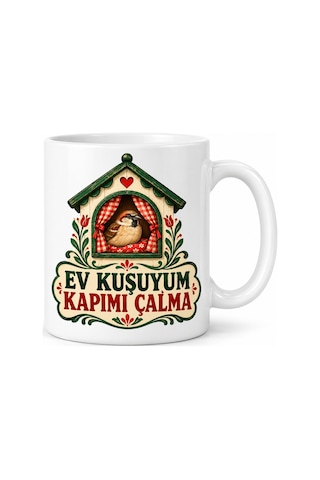 Ny Joy Ev Keyfi Tasarımlı Porselen Kupa - Model 783 Nyjoybz