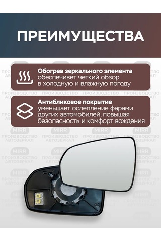 Mırr Lada Vesta İçin Sol Isıtmalı Ayna Elemanı 317947926