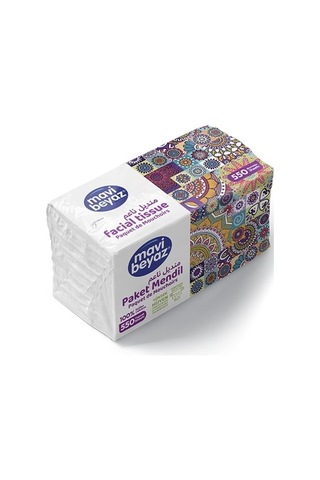 Mavi Beyaz Pratik Paket Çek Kullan Mendil - Peçete 3x550 Yaprak