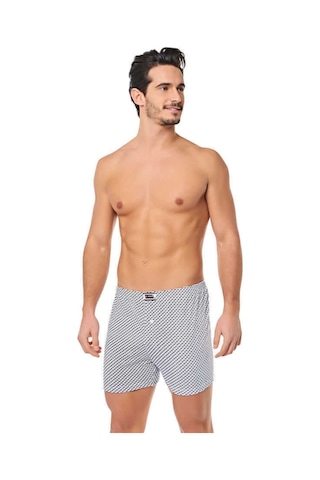 Erkek Karışık Paket Desenli Boxer 6'lı Yeni Sezon Karışık Renk