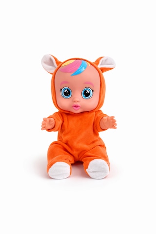 Ağlayan Ve Konuşan Et Bebek 20 Cm Su İçen Bebek Oyuncağı 3+ Yaş Turuncu