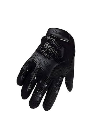 Single Sword Mechanix Tam Parmak Taktik Eldiven, Darbe Emici İş Eldiveni, Dokunmatik Özellikli Motosiklet&spor Eldiveni, Unisex Xl-siyah