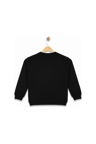 Baglan Erkek Çocuk Önü Baskılı Sweatshirt Bgl-st05235 Siyah