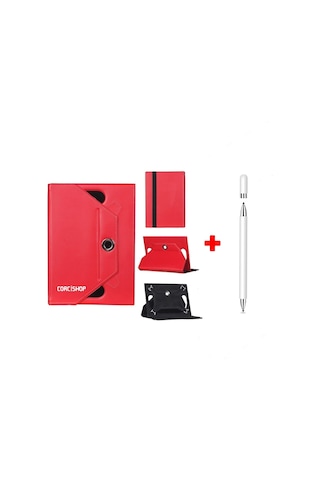 İpad Air 5. Nesil 2022 10.9 Uyumlu Kılıf Universal Standlı + Dokunmatik Tablet Kalem Stylus Kapaklı Kılıf