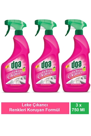 Doa Leke Çıkarıcı Sprey 750 Ml Vegan X 3 Adet