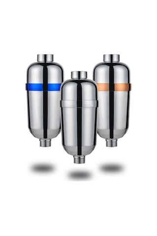 Konesam 15 Aşama Klordan Korumalı Duş Filtresi - Sabit, Yağmur Ve El Tipi Duş Basınçlarına Uygulanabilir - Sağlıklı Su İçin Chrome Kaplama Gümüş