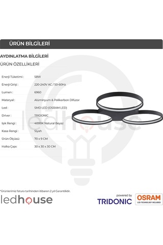 Drone Modern Led Avize Sarkıt Linear Aydınlatma