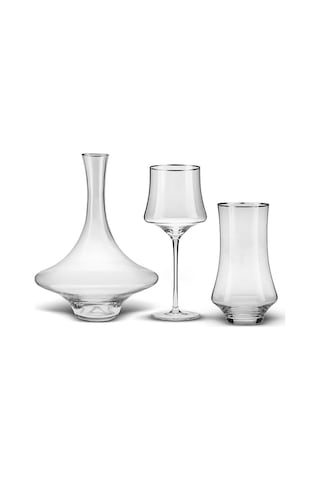 Karaca Satürn 25 Parça 12 Kişilik Bardak Seti Platin