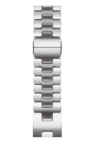 Apple Watch Uyumlu 44mm Omsy Krd-125 Metal Kordon Strap Kayış-siyah
