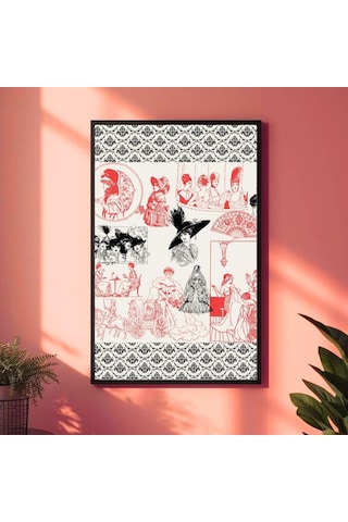 Besay Retro Vintage Duvar Posteri-klasik Sanat-estetik Dekoratif A2 Çerçevesiz
