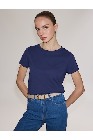Pierre Cardin Kadın Lacivert Tişört Basic 50325474-vr033