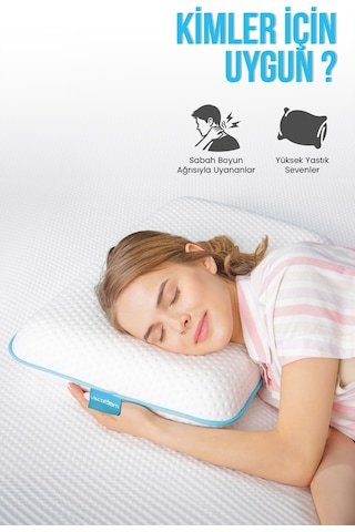 Lüks Hava Kanallı Ortopedik Yastık Lüks Visco Yastık 60x40x11cm Yeşil