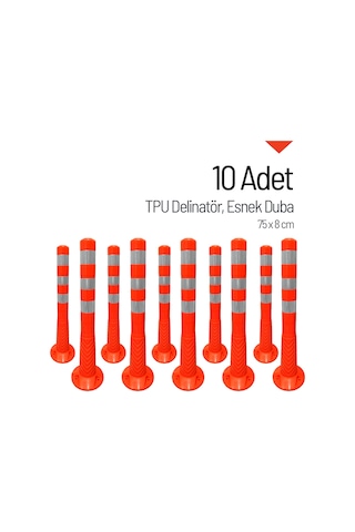 10'lu Delinatör Seti 75x8 Cm Tpu, Esnek Duba-3586