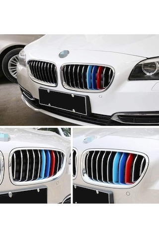 Bmw F10 M Stil Panjur Şeridi 2011 - 2013 Uyumlu Böbrek Klipsi  Panjura Uyar  -