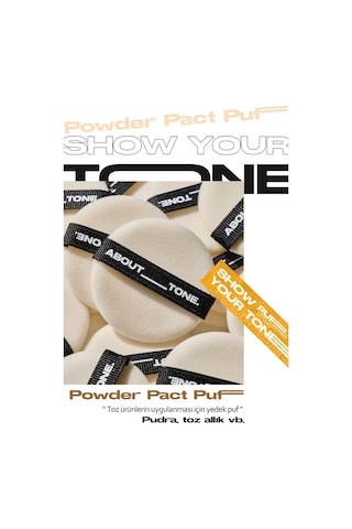 About Tone Makyaj ve Pudra Uygulama Aplikatörü About Tone Powder Pact Puff