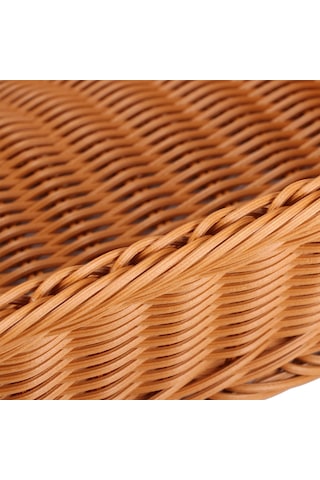 Sones A1744 Rattan Sepet Gıda Meyve Saklama Sepeti Dikdörtgen Meyve Tabağı, Boyut: Küçük Diğer